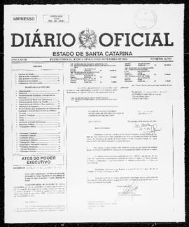 Diário Oficial do Estado de Santa Catarina. Ano 68. N° 16752 de 25/09/2001