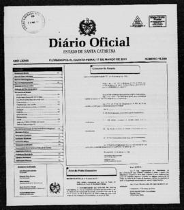 Diário Oficial do Estado de Santa Catarina. Ano 76. N° 19049 de 17/03/2011