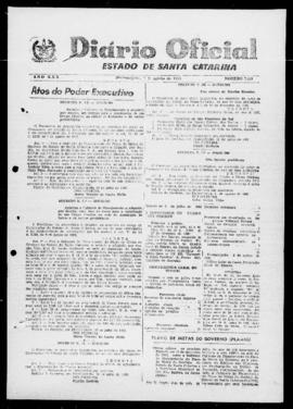 Diário Oficial do Estado de Santa Catarina. Ano 30. N° 7349 de 07/08/1963