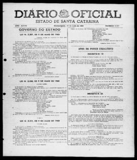 Diário Oficial do Estado de Santa Catarina. Ano 27. N° 6557 de 11/05/1960