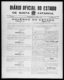 Diário Oficial do Estado de Santa Catarina. Ano 12. N° 3084 de 15/10/1945