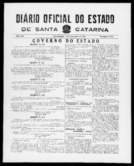 Diário Oficial do Estado de Santa Catarina. Ano 20. N° 5033 de 03/12/1953