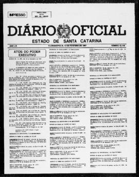 Diário Oficial do Estado de Santa Catarina. Ano 53. N° 13145 de 13/02/1987