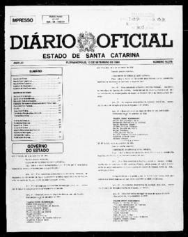 Diário Oficial do Estado de Santa Catarina. Ano 56. N° 14278 de 13/09/1991