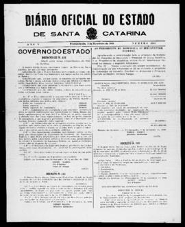 Diário Oficial do Estado de Santa Catarina. Ano 5. N° 1342 de 03/11/1938
