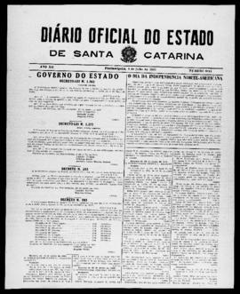 Diário Oficial do Estado de Santa Catarina. Ano 12. N° 3014 de 04/07/1945