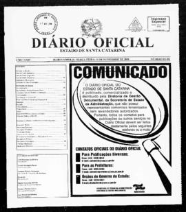 Diário Oficial do Estado de Santa Catarina. Ano 74. N° 18486 de 11/11/2008