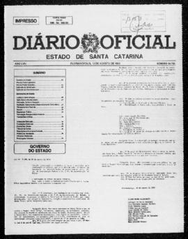 Diário Oficial do Estado de Santa Catarina. Ano 58. N° 14750 de 12/08/1993