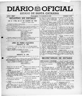 Diário Oficial do Estado de Santa Catarina. Ano 24. Nº 5940 de 17/09/1957