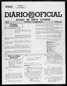 Diário Oficial do Estado de Santa Catarina. Ano 53. N° 13143 de 11/02/1987