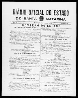 Diário Oficial do Estado de Santa Catarina. Ano 20. N° 4983 de 18/09/1953