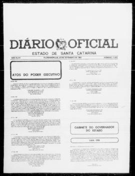 Diário Oficial do Estado de Santa Catarina. Ano 47. N° 11813 de 23/09/1981