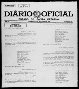 Diário Oficial do Estado de Santa Catarina. Ano 52. N° 12823 de 25/10/1985
