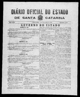 Diário Oficial do Estado de Santa Catarina. Ano 17. N° 4293 de 06/11/1950