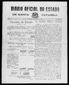 Diário Oficial do Estado de Santa Catarina. Ano 1. N° 117 de 28/07/1934