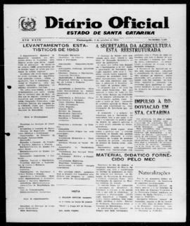 Diário Oficial do Estado de Santa Catarina. Ano 29. N° 7207 de 09/01/1963