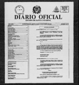Diário Oficial do Estado de Santa Catarina. Ano 75. N° 18772 de 21/01/2010