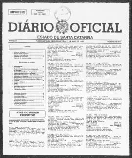 Diário Oficial do Estado de Santa Catarina. Ano 65. N° 15915 de 11/05/1998