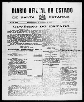 Diário Oficial do Estado de Santa Catarina. Ano 3. N° 775 de 03/11/1936