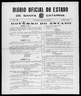 Diário Oficial do Estado de Santa Catarina. Ano 8. N° 2022 de 29/05/1941