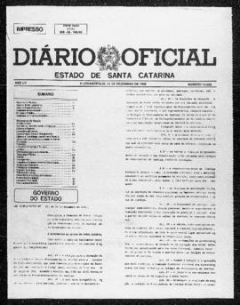 Diário Oficial do Estado de Santa Catarina. Ano 55. N° 14092 de 14/12/1990