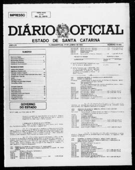 Diário Oficial do Estado de Santa Catarina. Ano 57. N° 14465 de 17/06/1992