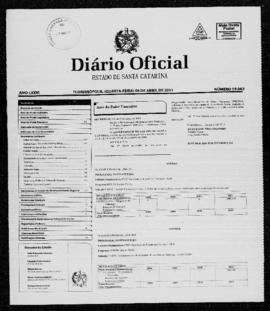 Diário Oficial do Estado de Santa Catarina. Ano 76. N° 19062 de 06/04/2011