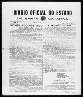 Diário Oficial do Estado de Santa Catarina. Ano 5. N° 1192 de 27/04/1938
