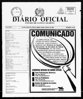 Diário Oficial do Estado de Santa Catarina. Ano 74. N° 18435 de 29/08/2008