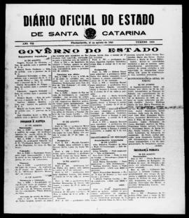 Diário Oficial do Estado de Santa Catarina. Ano 7. N° 1835 de 27/08/1940