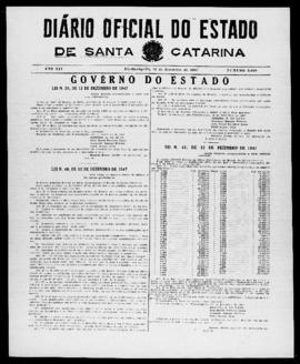Diário Oficial do Estado de Santa Catarina. Ano 14. N° 3609 de 16/12/1947