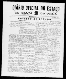 Diário Oficial do Estado de Santa Catarina. Ano 19. N° 4726 de 26/08/1952