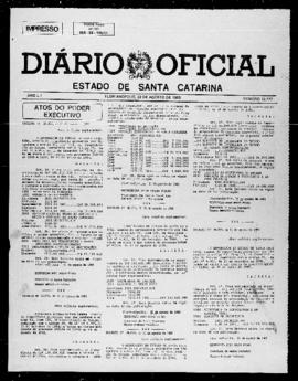 Diário Oficial do Estado de Santa Catarina. Ano 52. N° 12777 de 22/08/1985