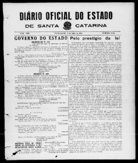 Diário Oficial do Estado de Santa Catarina. Ano 8. N° 2049 de 08/07/1941