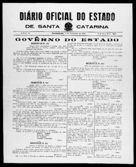 Diário Oficial do Estado de Santa Catarina. Ano 5. N° 1367 de 07/12/1938