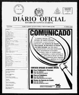 Diário Oficial do Estado de Santa Catarina. Ano 74. N° 18468 de 15/10/2008