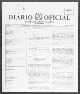 Diário Oficial do Estado de Santa Catarina. Ano 70. N° 17206 de 31/07/2003