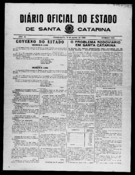 Diário Oficial do Estado de Santa Catarina. Ano 10. N° 2561 de 12/08/1943
