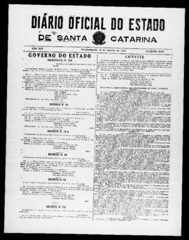 Diário Oficial do Estado de Santa Catarina. Ano 14. N° 3567 de 13/10/1947