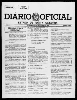 Diário Oficial do Estado de Santa Catarina. Ano 52. N° 12850 de 05/12/1985