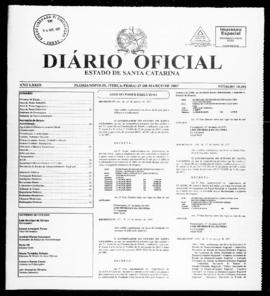 Diário Oficial do Estado de Santa Catarina. Ano 73. N° 18091 de 27/03/2007