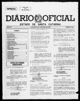 Diário Oficial do Estado de Santa Catarina. Ano 57. N° 14421 de 10/04/1992