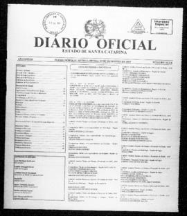 Diário Oficial do Estado de Santa Catarina. Ano 73. N° 18216 de 27/09/2007