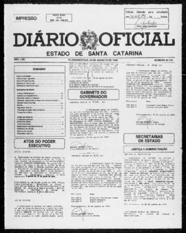 Diário Oficial do Estado de Santa Catarina. Ano 58. N° 14744 de 04/08/1993
