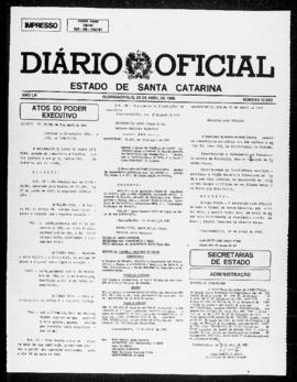 Diário Oficial do Estado de Santa Catarina. Ano 52. N° 12693 de 23/04/1985