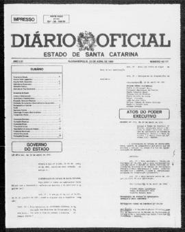 Diário Oficial do Estado de Santa Catarina. Ano 56. N° 14177 de 23/04/1991
