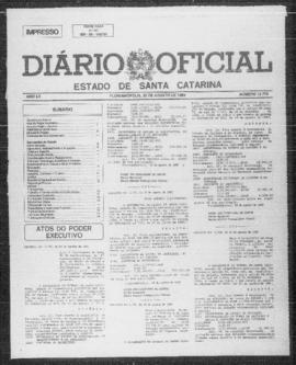 Diário Oficial do Estado de Santa Catarina. Ano 55. N° 13772 de 25/08/1989