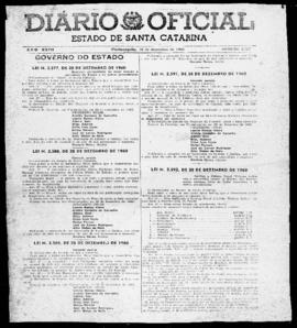 Diário Oficial do Estado de Santa Catarina. Ano 27. N° 6712 de 30/12/1960