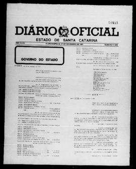 Diário Oficial do Estado de Santa Catarina. Ano 47. N° 11849 de 17/11/1981