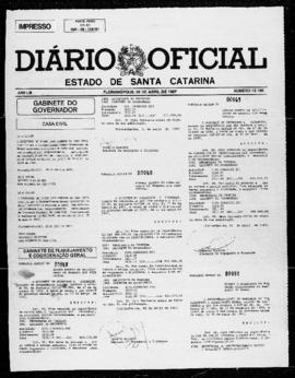 Diário Oficial do Estado de Santa Catarina. Ano 53. N° 13180 de 06/04/1987